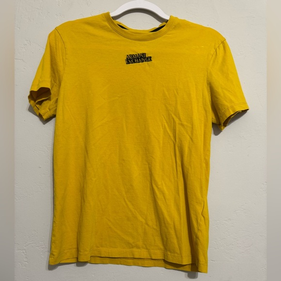 Armani Exchange Yellow T-shirt (S) - Picture 1 of 4